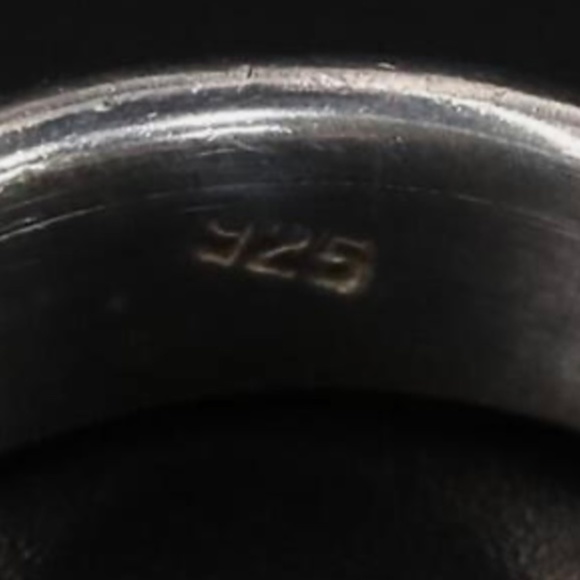 Sterling Silver 6mm Spinner Band Ring Size 7.5 Vintage - Picture 5 of 5